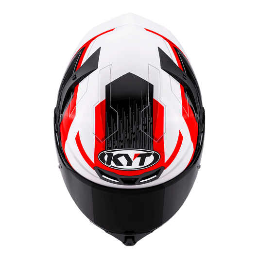 KYT TT-REVO SPEEDING WHITE RED | Bike Security Lebanon