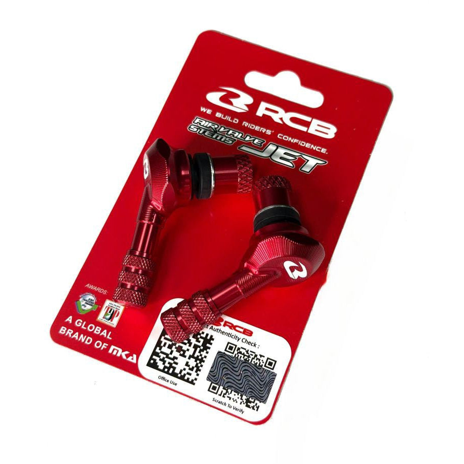 RCB JET 8MM Air Valve Stems Red | Official RCB Distributor in Lebanon - Bike Security
