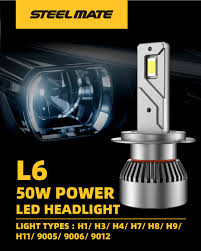 Steelmate L6 H4 LED Headlight Set | Bike Security Lebanon