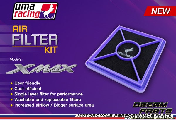 XMAX CVT Air Filter Dual Kit | Official RCB Distributor in Lebanon - Bike Security