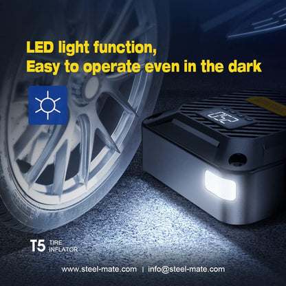 STEELMATE Digital Tire Inflater T5 Lebanon international shipping