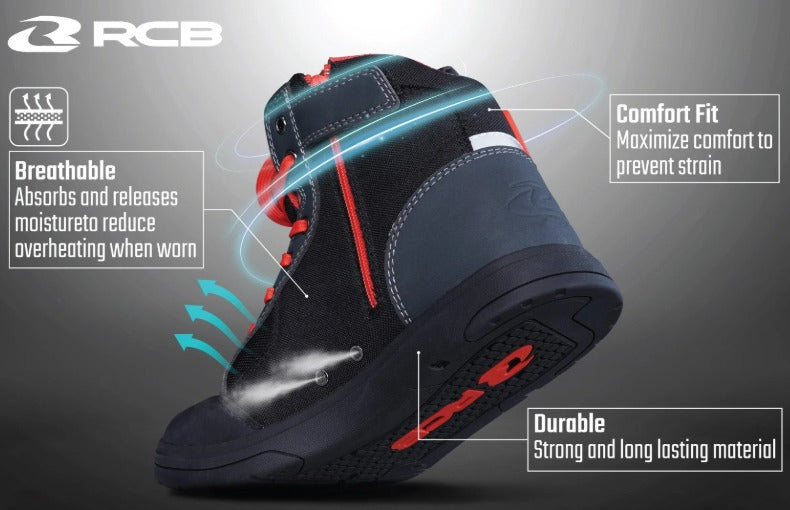 RCB Riding Shoes motorcycle footwear protective comfortable Lebanon international shipping