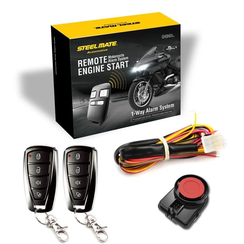 STEELMATE 986L One-Way Alarm + CRANNS VP6 Disc Lock