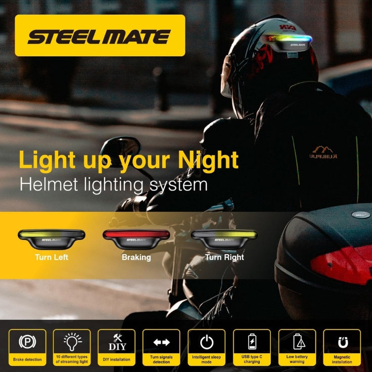 STEELMATE K3 Motorcycle Helmet Light | Bike Security Lebanon