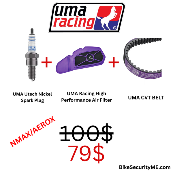 UMA Air Filter + UMA CVT Belt + UMA Spark Plug