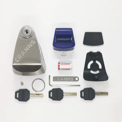 CRANNS VP6 Alarm Disk Lock motorcycle scooter anti-theft security Lebanon international shipping