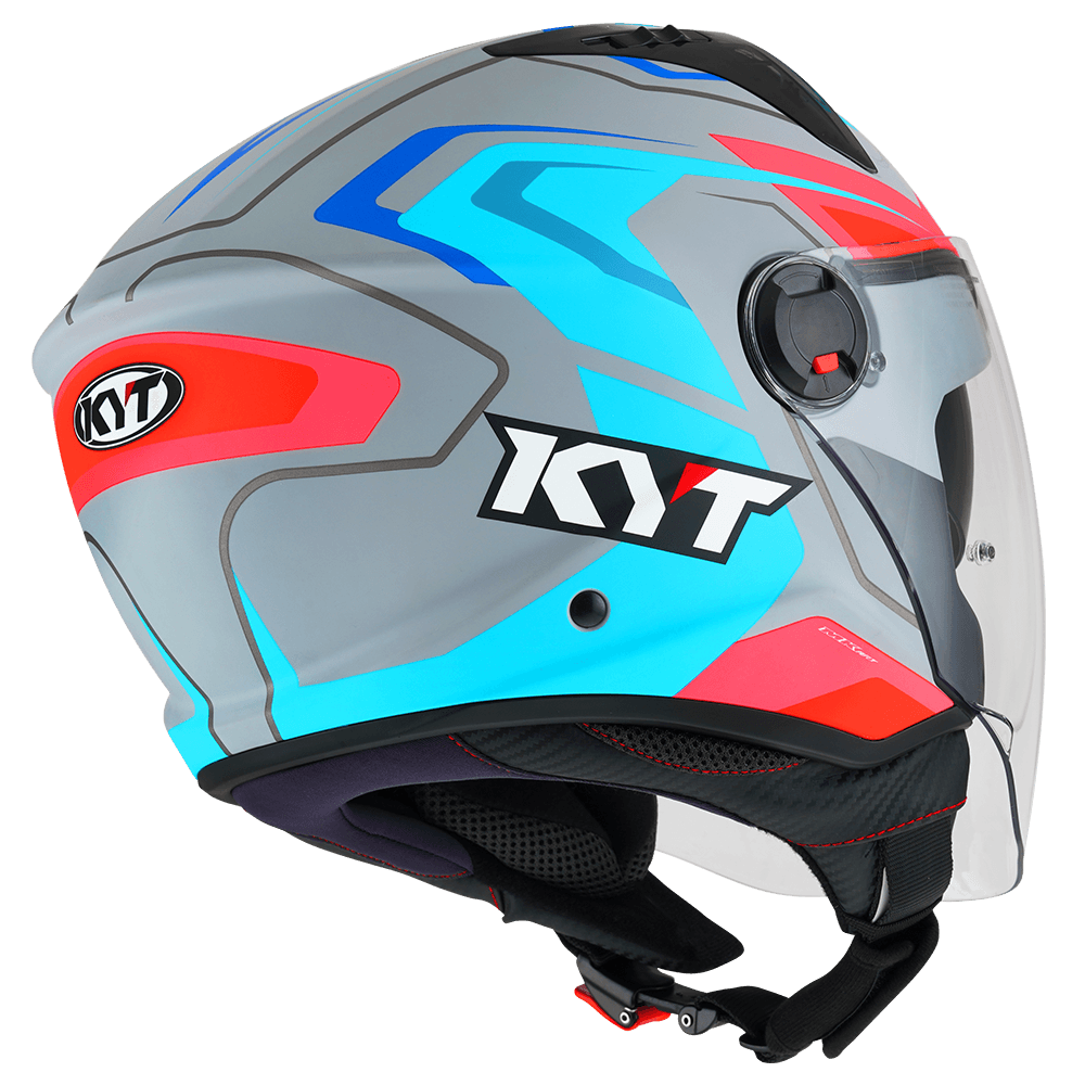 KYT D CITY OVERTECH MATT ASPHALT GREY/BLUE | Bike Security Lebanon