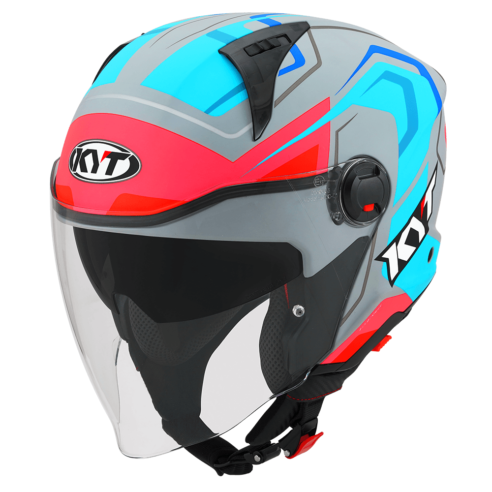 KYT D CITY OVERTECH MATT ASPHALT GREY/BLUE | Bike Security Lebanon