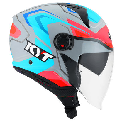 KYT D CITY OVERTECH MATT ASPHALT GREY/BLUE | Bike Security Lebanon