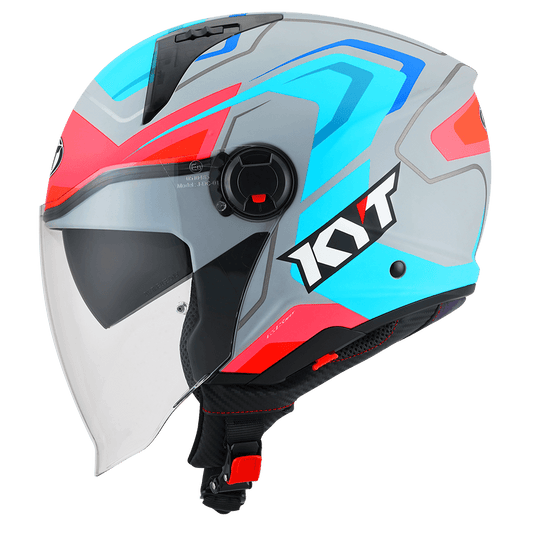 KYT D CITY OVERTECH MATT ASPHALT GREY/BLUE | Bike Security Lebanon