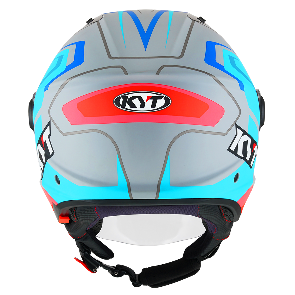 KYT D CITY OVERTECH MATT ASPHALT GREY/BLUE | Bike Security Lebanon