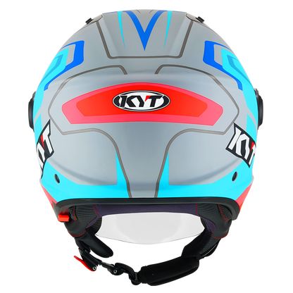 KYT D CITY OVERTECH MATT ASPHALT GREY/BLUE | Bike Security Lebanon