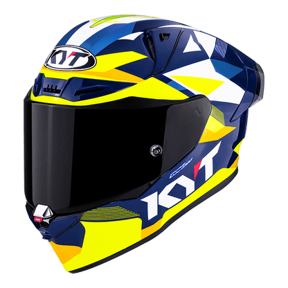 KYT R1R Diamond Blue/Yellow – Full-Face Motorcycle Helmet | Bike Security Lebanon