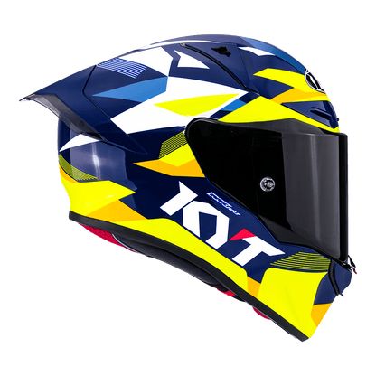 KYT R1R Diamond Blue/Yellow – Full-Face Motorcycle Helmet | Bike Security Lebanon