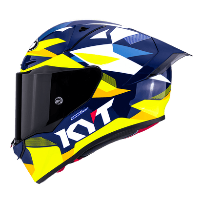 KYT R1R Diamond Blue/Yellow – Full-Face Motorcycle Helmet | Bike Security Lebanon