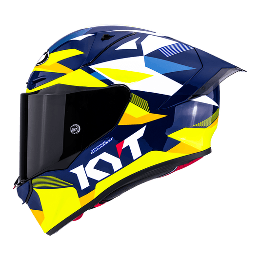 KYT R1R Diamond Blue/Yellow – Full-Face Motorcycle Helmet | Bike Security Lebanon