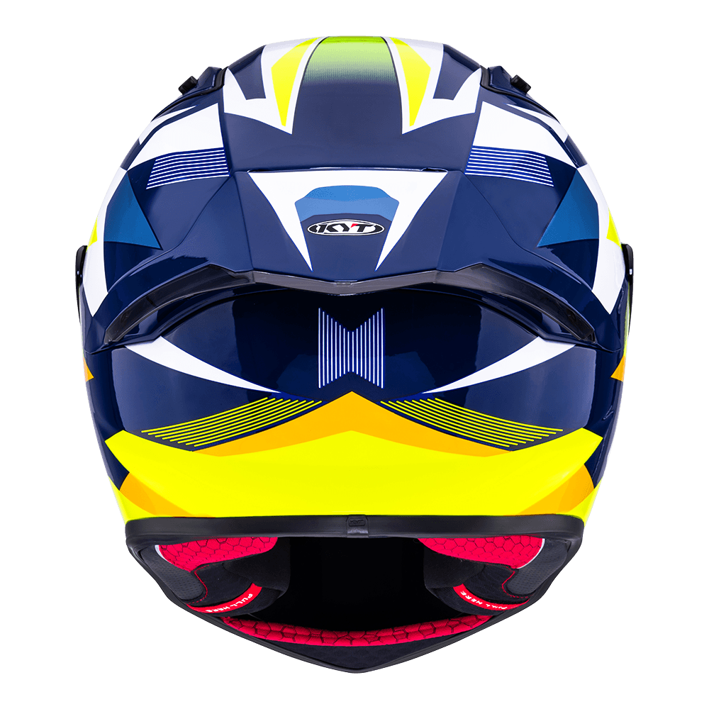 KYT R1R Diamond Blue/Yellow – Full-Face Motorcycle Helmet | Bike Security Lebanon