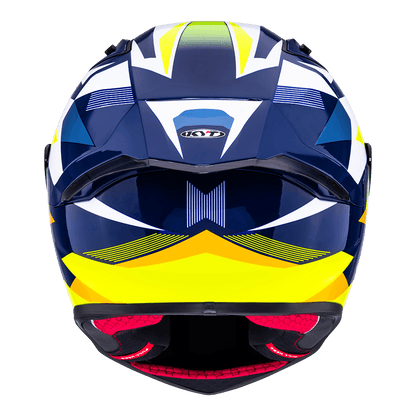 KYT R1R Diamond Blue/Yellow – Full-Face Motorcycle Helmet | Bike Security Lebanon