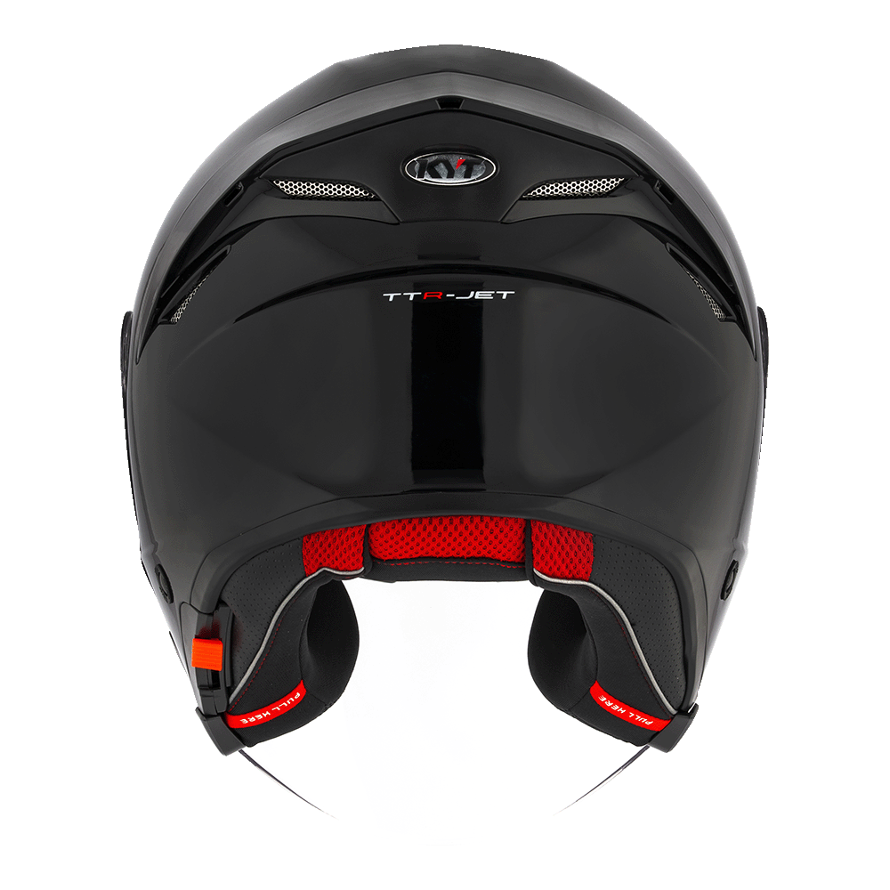 KYT TTR JET PLAIN BLACK | Bike Security Lebanon