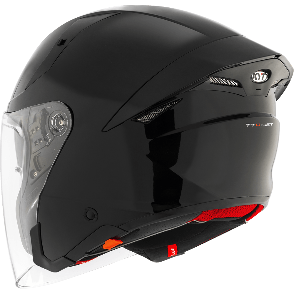 KYT TTR JET PLAIN BLACK | Bike Security Lebanon