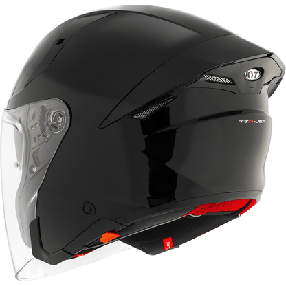 KYT TTR JET PLAIN BLACK | Bike Security Lebanon