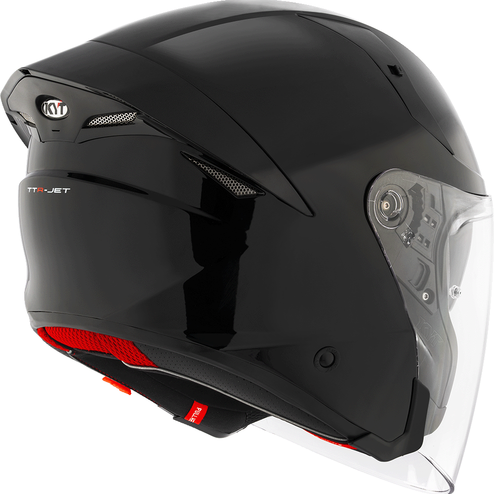 KYT TTR JET PLAIN BLACK | Bike Security Lebanon