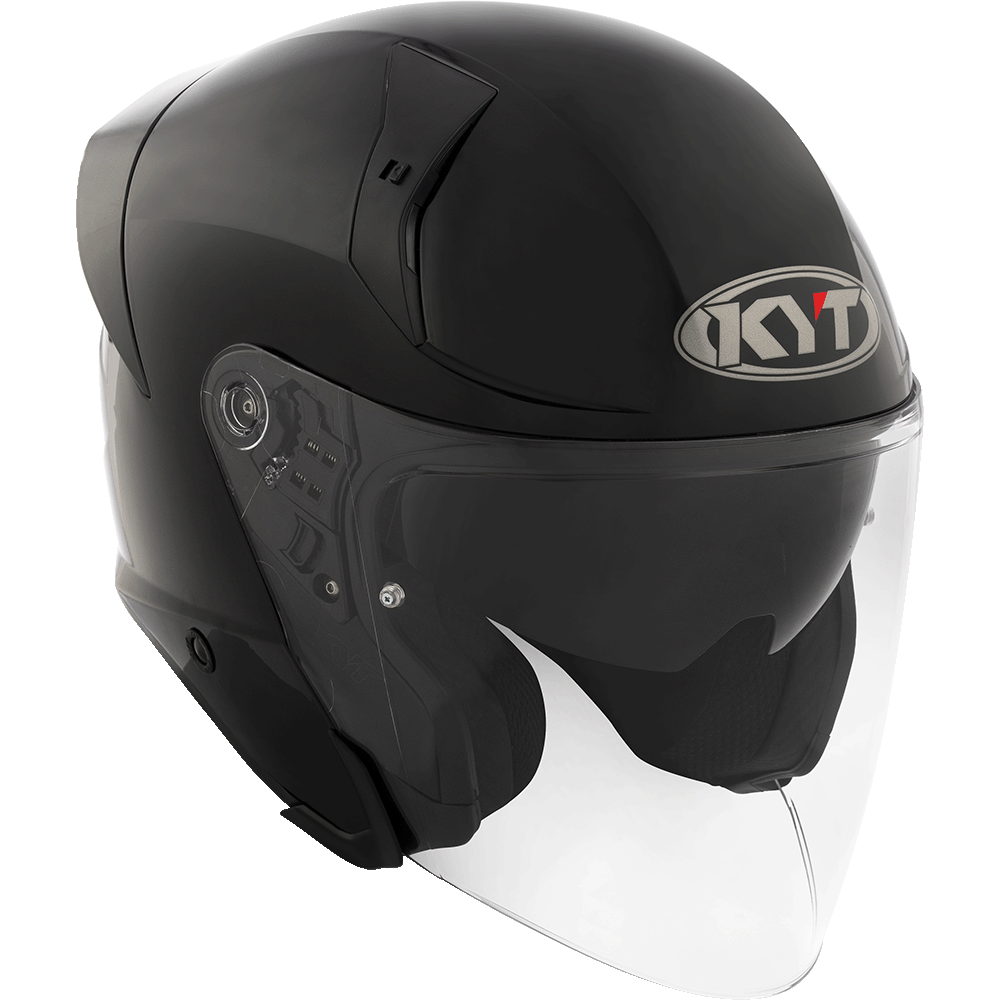 KYT TTR JET PLAIN BLACK | Bike Security Lebanon