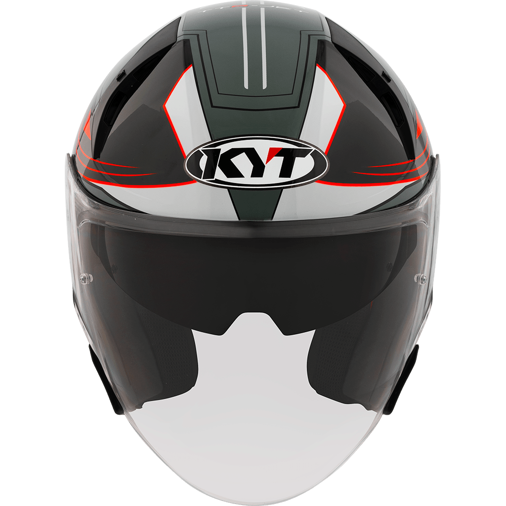 KYT TTR-JET LED BLACK GREY | Bike Security Lebanon