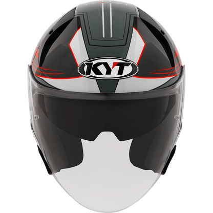 KYT TTR-JET LED BLACK GREY | Bike Security Lebanon