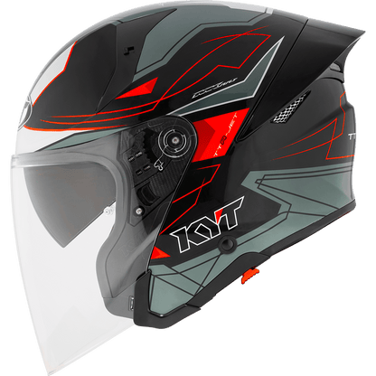 KYT TTR-JET LED BLACK GREY | Bike Security Lebanon