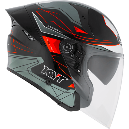 KYT TTR-JET LED BLACK GREY | Bike Security Lebanon