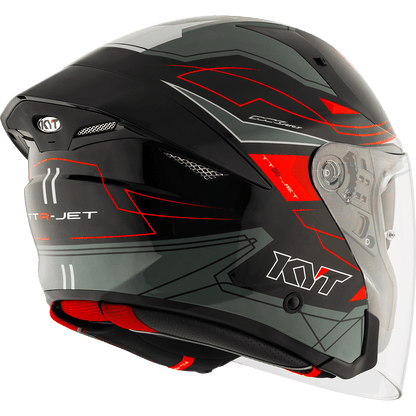 KYT TTR-JET LED BLACK GREY | Bike Security Lebanon
