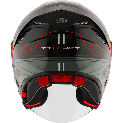 KYT TTR-JET LED BLACK GREY | Bike Security Lebanon