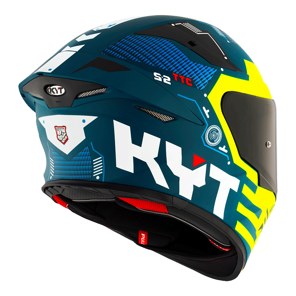 KYT TT-REVO FUSELAGE MATT YELLOW | Bike Security Lebanon