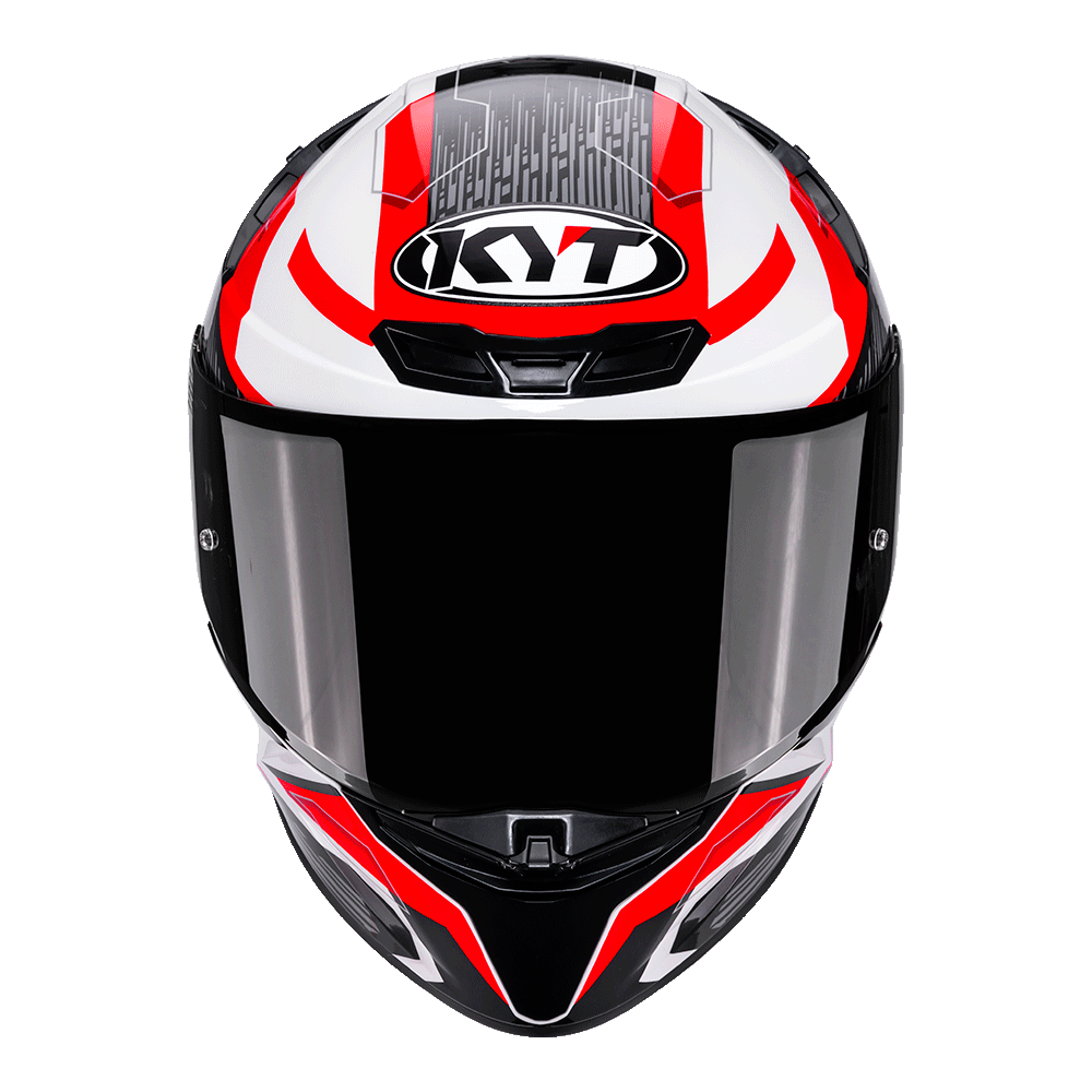 KYT TT-REVO SPEEDING WHITE RED | Bike Security Lebanon