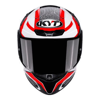 KYT TT-REVO SPEEDING WHITE RED | Bike Security Lebanon