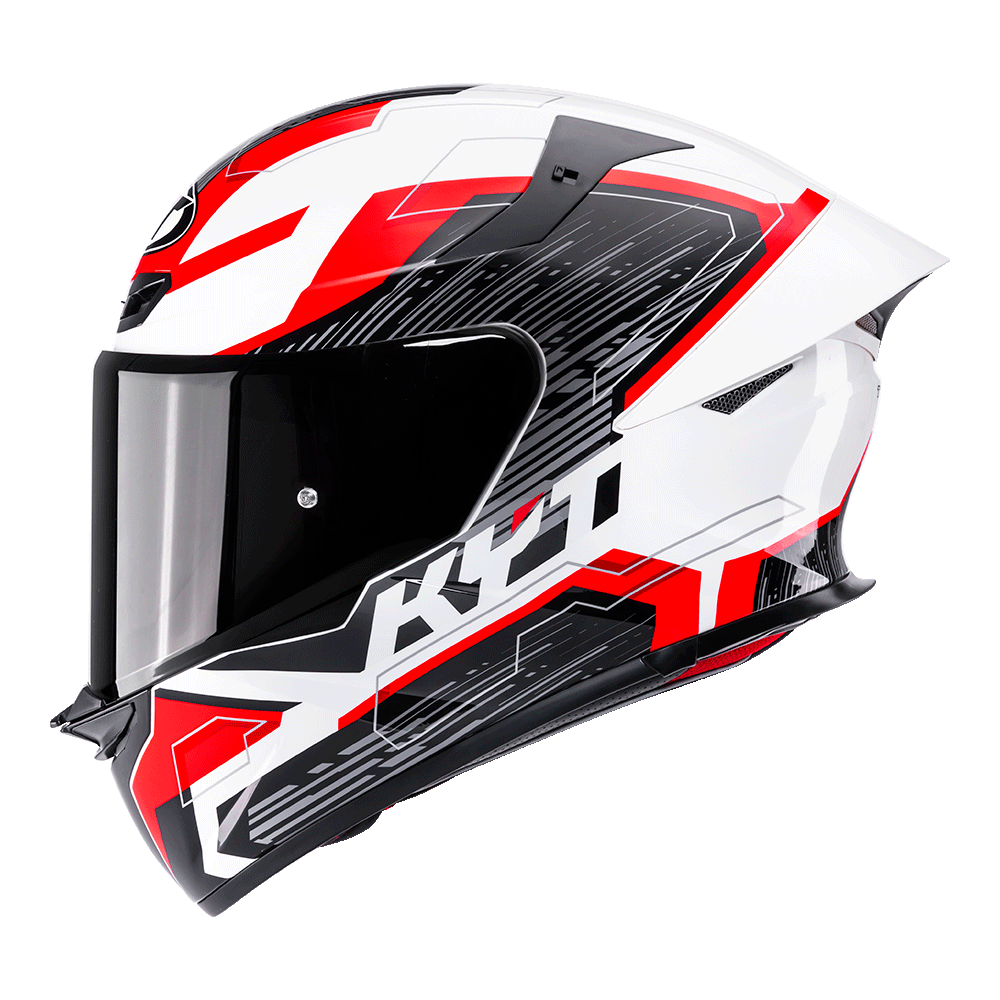 KYT TT-REVO SPEEDING WHITE RED | Bike Security Lebanon