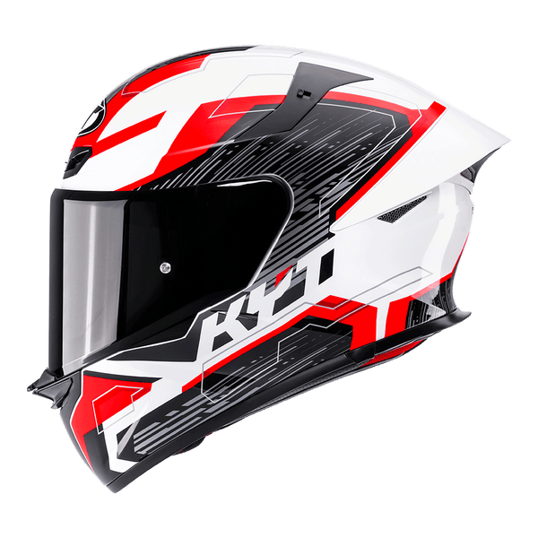 KYT TT-REVO SPEEDING WHITE RED | Bike Security Lebanon