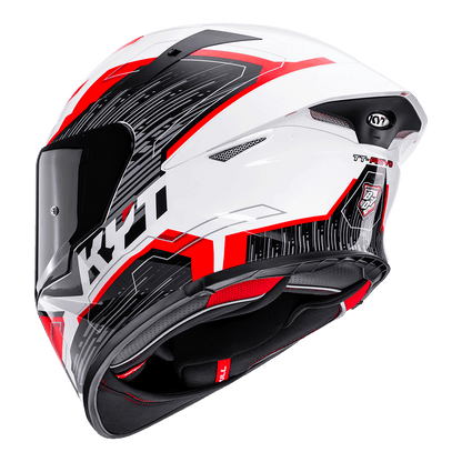 KYT TT-REVO SPEEDING WHITE RED | Bike Security Lebanon