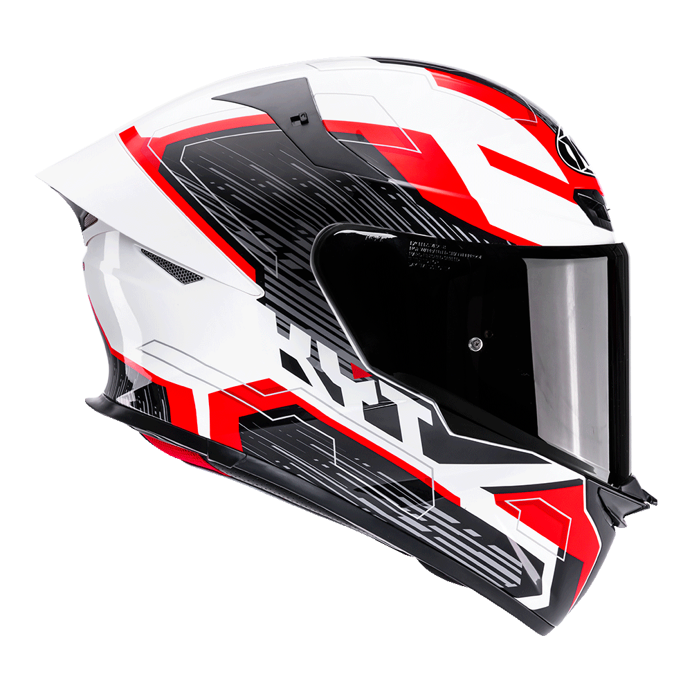 KYT TT-REVO SPEEDING WHITE RED | Bike Security Lebanon