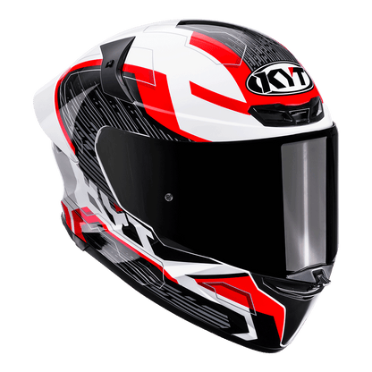 KYT TT-REVO SPEEDING WHITE RED | Bike Security Lebanon
