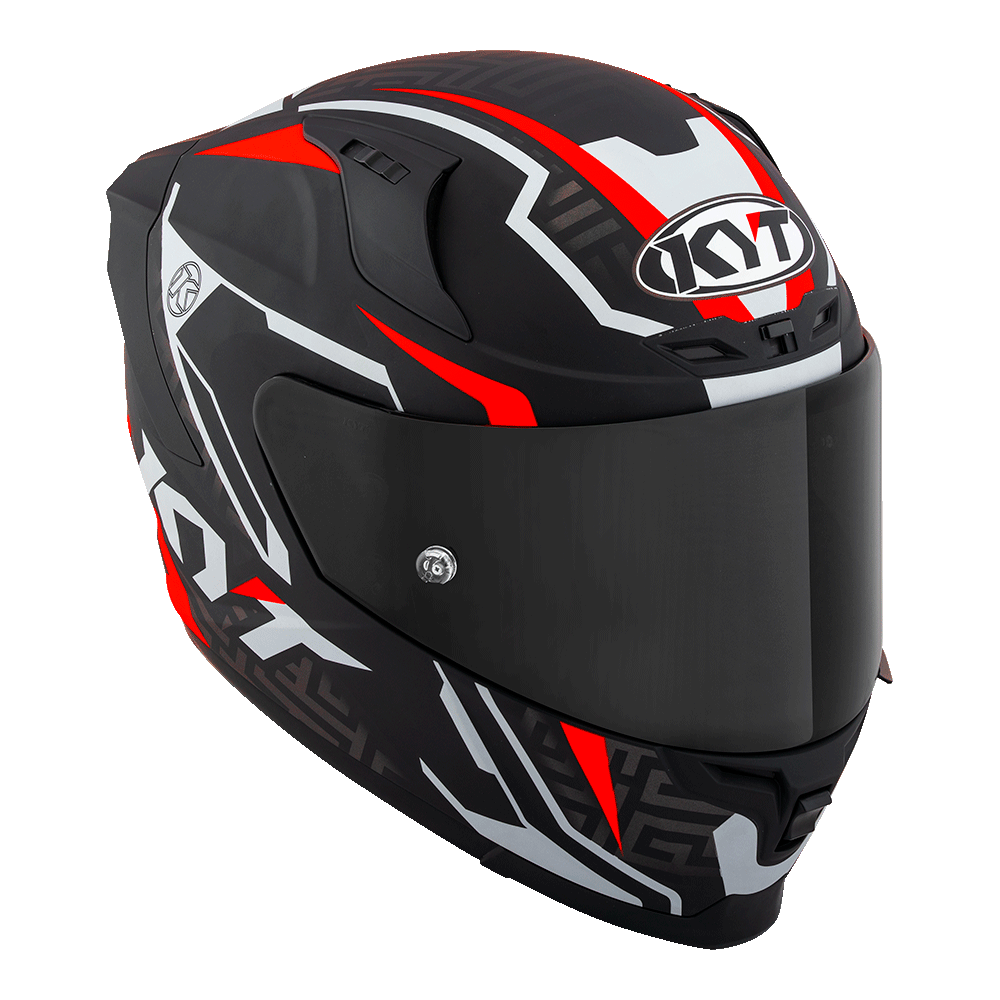 KYT STRIKER SV MATT BLACK/RED | Bike Security Lebanon