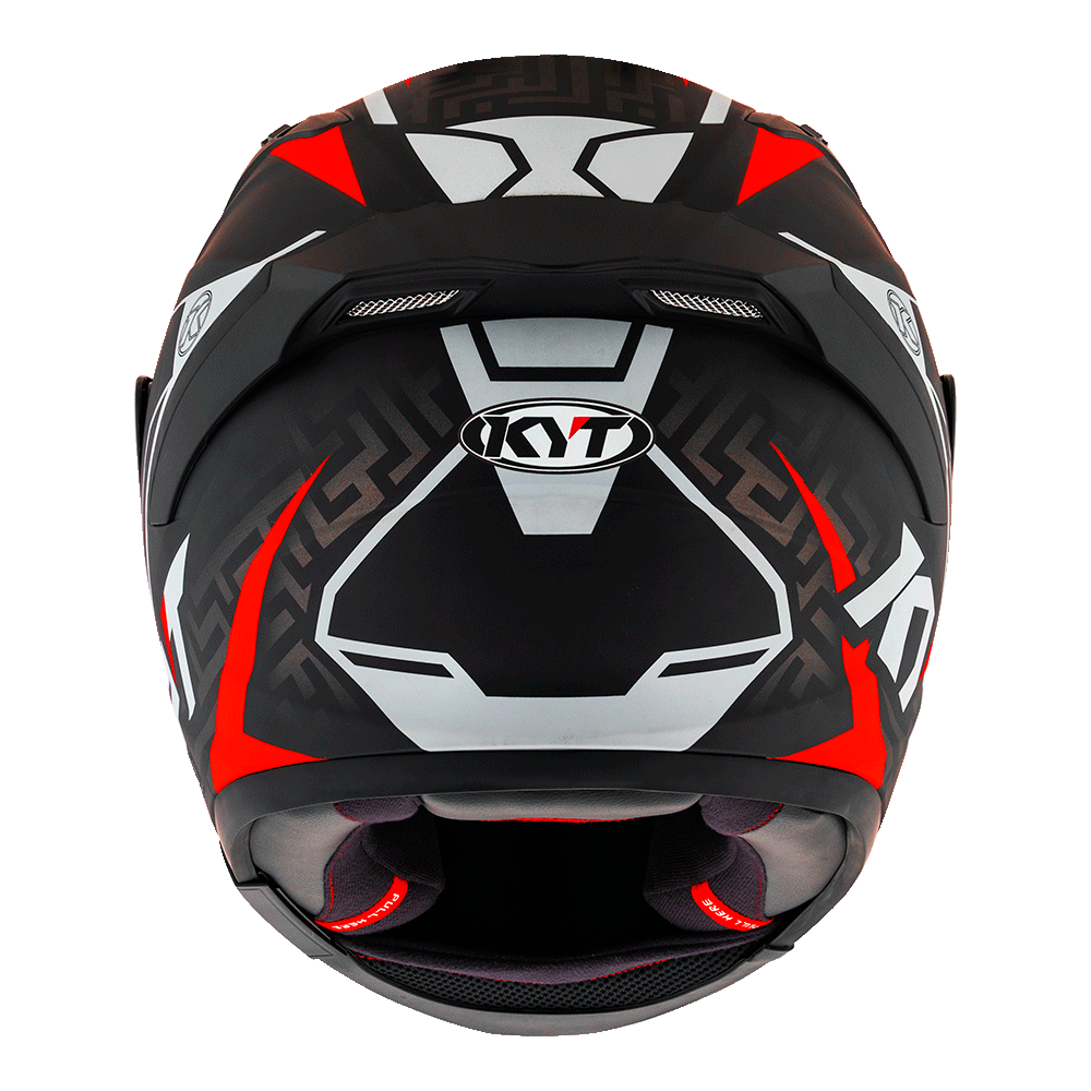 KYT STRIKER SV MATT BLACK/RED | Bike Security Lebanon