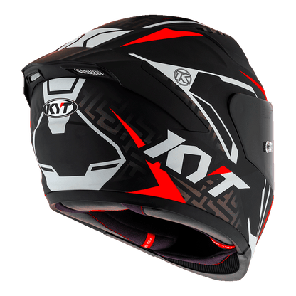 KYT STRIKER SV MATT BLACK/RED | Bike Security Lebanon