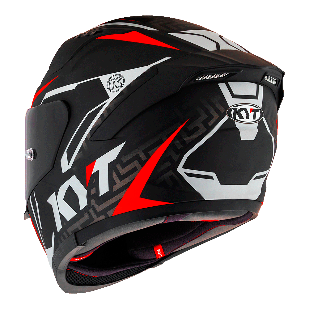 KYT STRIKER SV MATT BLACK/RED | Bike Security Lebanon