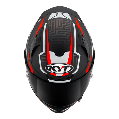 KYT STRIKER SV MATT BLACK/RED | Bike Security Lebanon