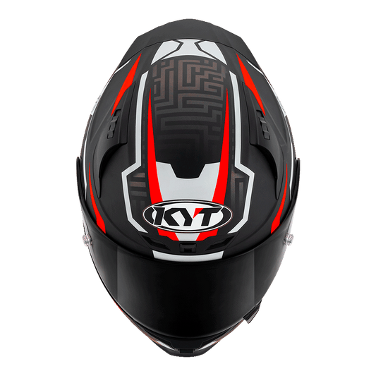 KYT STRIKER SV MATT BLACK/RED | Bike Security Lebanon