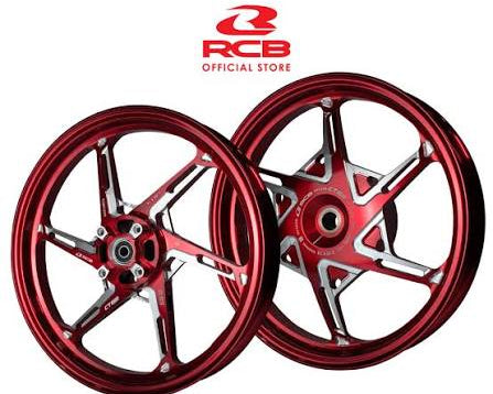 RCB CT600 CNC Rim NVX AEROX V3 2025 Red F-250x14 R-350x14 Disc | Official RCB Distributor in Lebanon - Bike Security