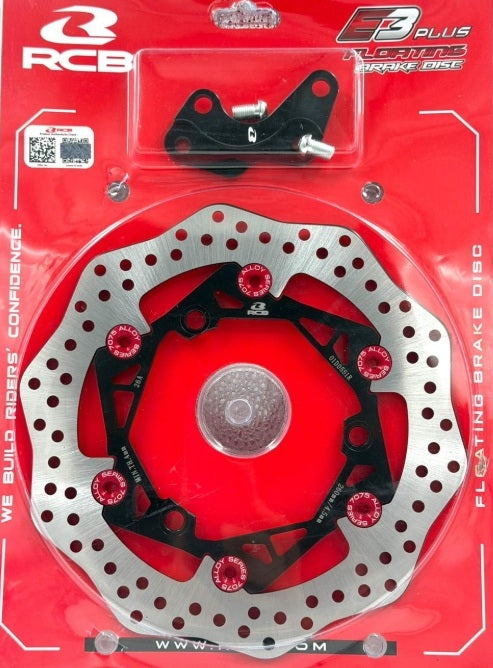 RCB E3+ Floating Brake Disc NMAX 260MM Black Titanium | Official RCB