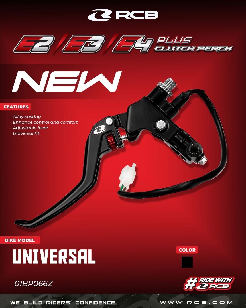 RCB Clutch Perch E2 E3 E4 Black | Official RCB Distributor in Lebanon - Bike Security